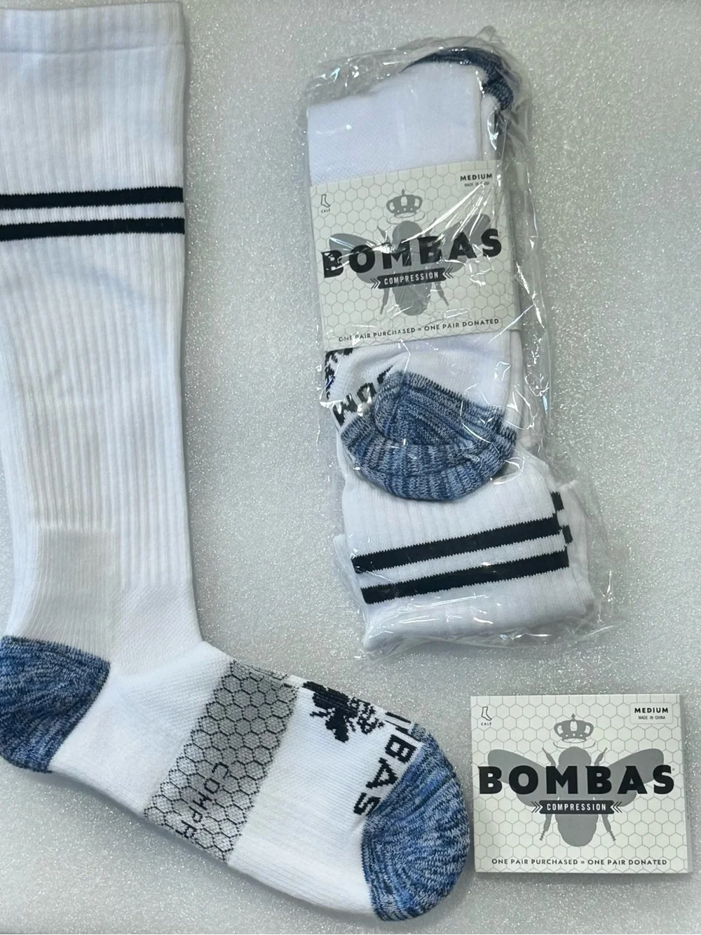 Bombas 4-Pack Unisex Everyday Compression Socks 15-20mm Multicolor Size Medium